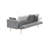 71.7 - Inch Grey Teddy Fleece Sofa Bed With Two Included Throw Pillows-129455783