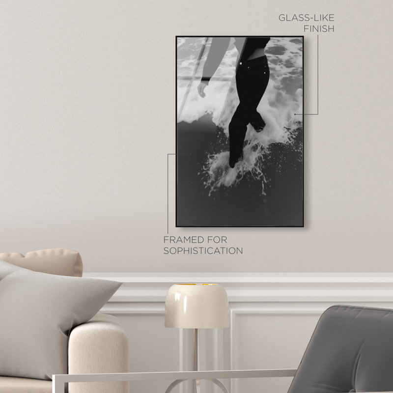 Crushing Foam High-Gloss Frameless Acrylic Glass Wall Art Nautical & Beach Print by Oliver Gal, Ready to Hang, 10 x 15