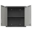 Metal Wallmounted Tool Storage Cabinet With Locking Door And 1 Shelf  For Garage Warehouse,Office,Assembly Required