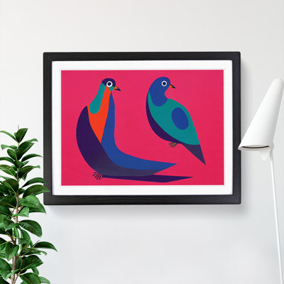 Abstract Pigeon Birds Vol.1 - Framed Print