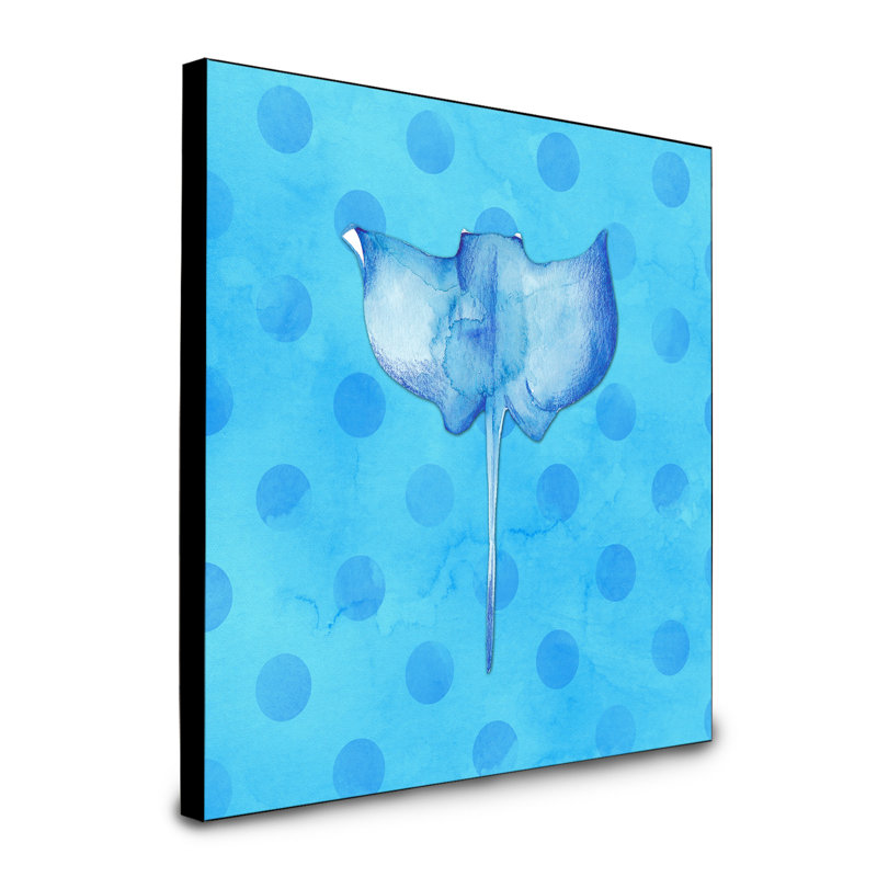 « polkadot ray ray », art encadré Eagels, bleu
