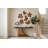 Teak Wood Console Table, Iron Sheet Top