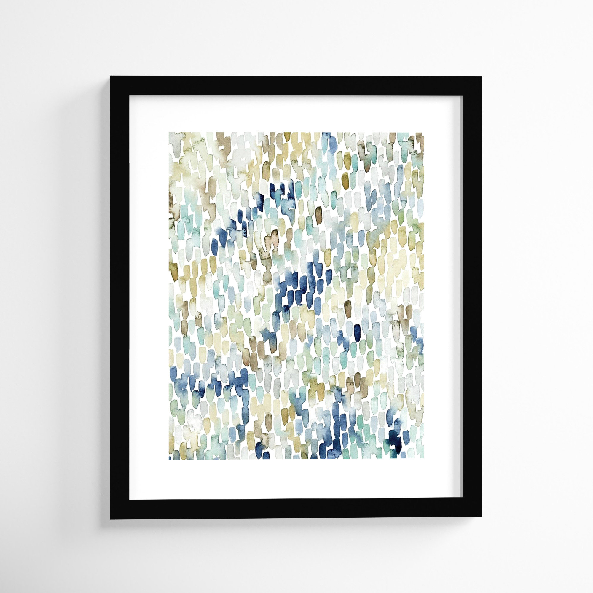 River Wavelets I by Grace Popp, Black Framed Paper, 25" H x 21" W