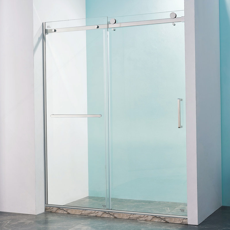 Porte de douche coulissante simple semi-cadre, 56-60 /