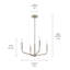Luminaire suspendu 4 lumières Clairice-1936237640