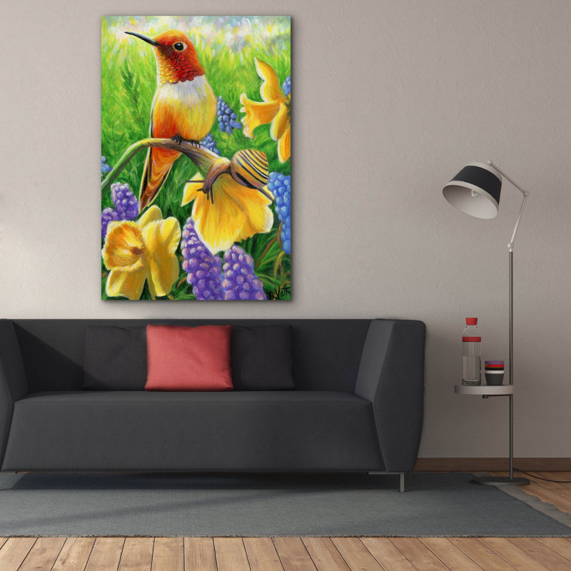 «Spring In The Garden9» par Bridget Voth, H 60 po x l 40 po x P 1,5 po
