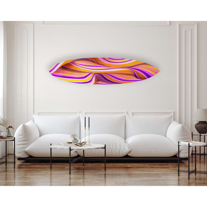 Décoration murale ondulée