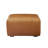 Beryl Square 26.97'' W Modern Full-Grain Leather Ottoman-146393451