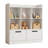 8 Cube Kids Bookshelf With Fabric Drawers, 3-tier Wooden Open Shelf Bookcase, Freestanding Book Shelves, Kids Bookcase Cubby Storage Organizer For Bedroom, Living Room, Office-1764774678