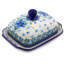 Forget Me Not Stoneware Butter Dish