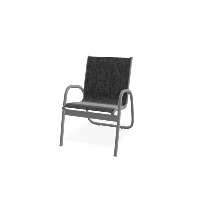 Fauteuil de patio Gardenella, Graphite texturé, Ombre Augustine