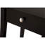 Table de chevet chic noire pour le salon moderne - H 28 po x l 18 po x P 14 po, tiroir de rangement pratique avec une touche compacte, articles de chevet