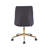Torrance Velvet Upholstered Office Chair with Gold Accent Base-505149482
