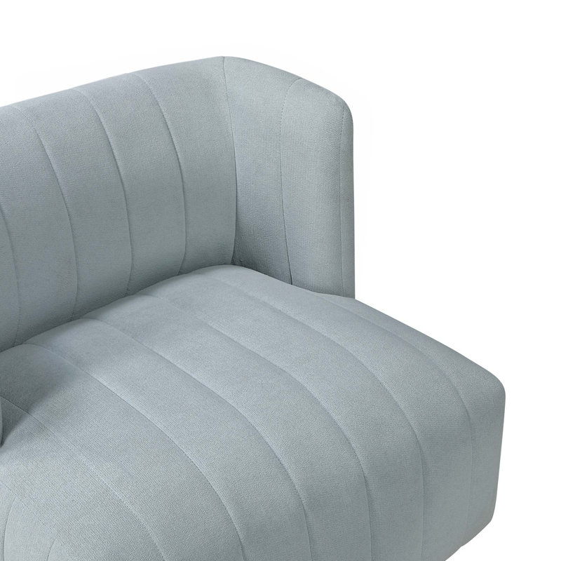 Chaise d'appoint rembourrée Modern, Bleu turquoise
