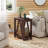 Narrow End Table With Charging Station And Storage Shelf,Farmhouse Slim Sofa Side Table With 2 USB Ports And 2 Power Outlets-1925180306