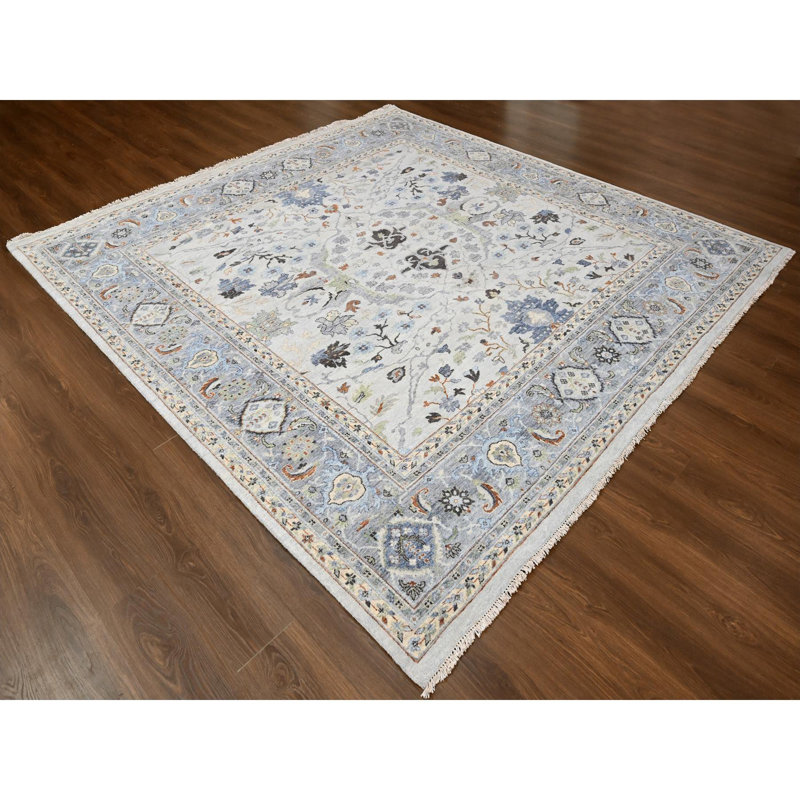 Tapis unique gris 10 pi x 10 pi Vittoria