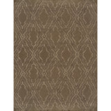 Geometric Area Rug in Dark Brown/Cream
