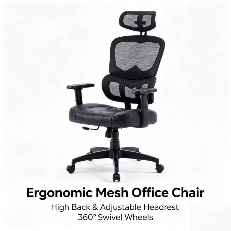 Manraaj Office Chair with Headrest