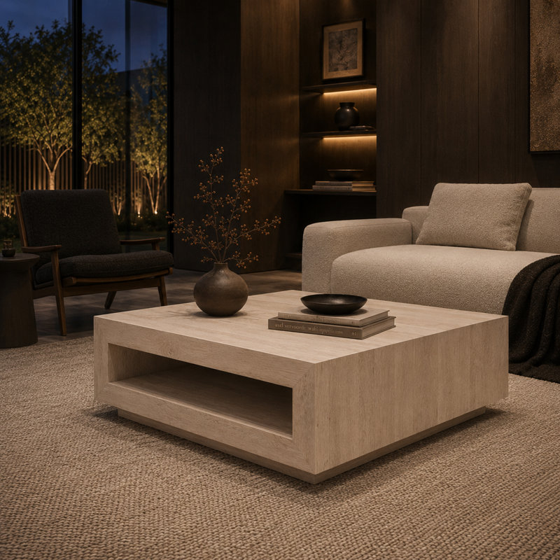 Table basse Caidyn, White Wash