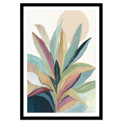 Sherbrooke Sunny Bright Leaves I Framed On Paper by Asia Jensen Print