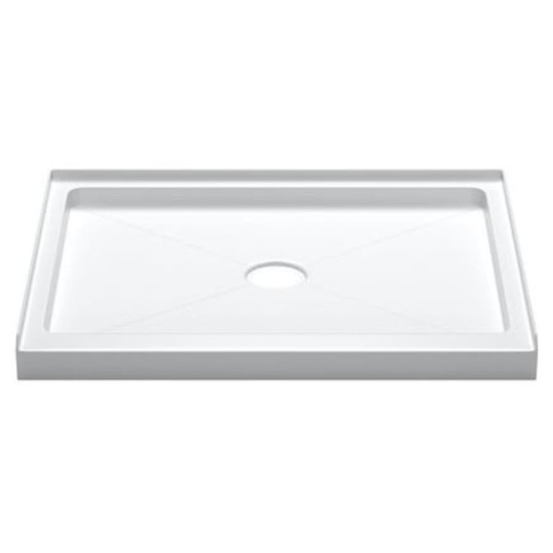 Base de douche simple rectangulaire l 42 po x P 42 po