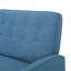 Fauteuil inclinable manuel en tissu au fini bleu par FlowLuxe pour salon, spacieux et large de 47 pouces pour une détente décontractée