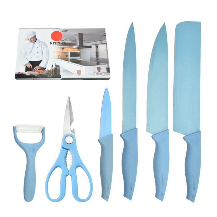 Wuyi 6 Piece Stainless Steel Assorted Knife Set