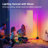 57" Dimmable LED Novelty Corner Floor Lamp with Remote and APP Control （Set of 2）