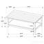 Ensemble de tables basses et de tiroirs 2 pièces Brown