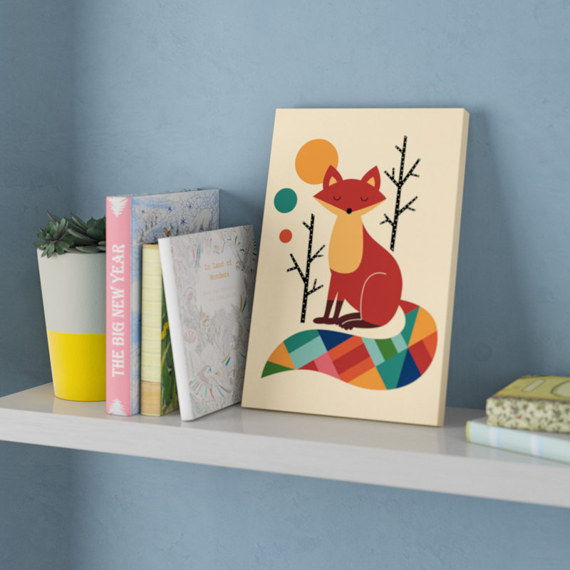 « arc-en-ciel »-impression sur toile tendue, H 12 po x l 8 po x P 0,75 po, Toile tendue, Pas de tapis