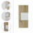 Medicine 38"H Single Door Cabinet, Three Shelves-936066459