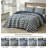 Chad Plaid Printed Reversible Washed Cotton Quilt Set-103531136