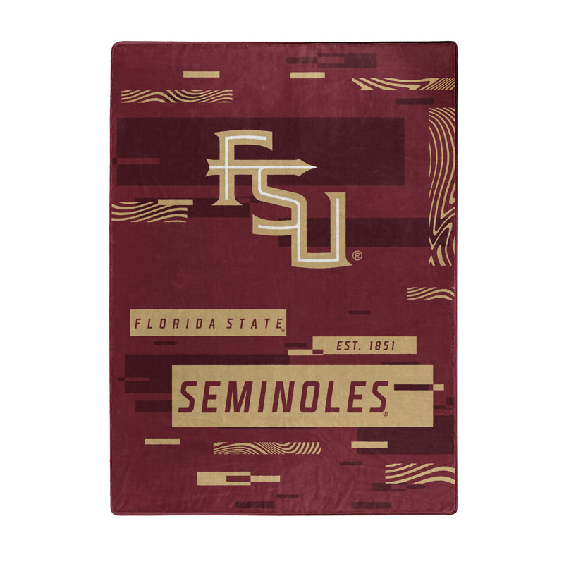 Throw Blanket, Gold/Garnet, Seminoles