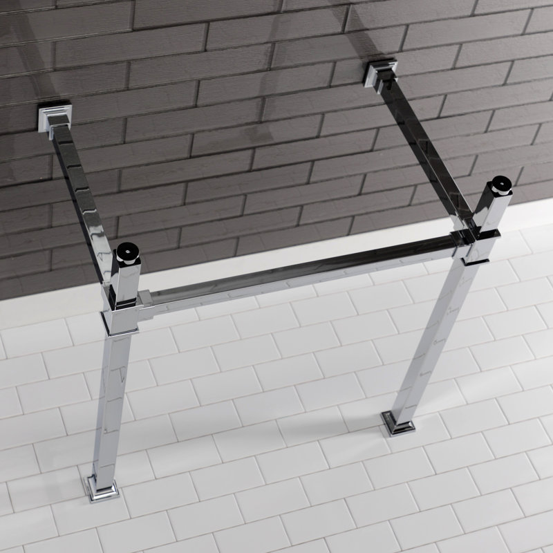 Pieds de lavabo console en acier inoxydable Kingston Brass Fauceture, Chrome poli