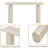 Traditional 60“ Long Console Table For Hallway Living Room Entryway, Rectangular Sofa Table Behind The Couch-530949170
