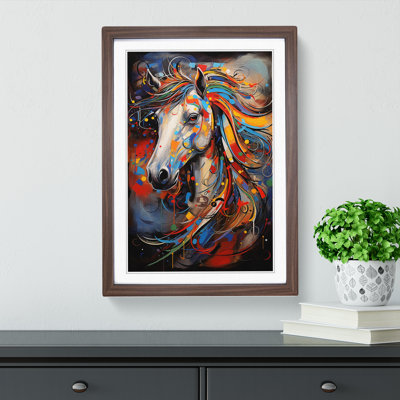 Pony Abstract - Framed Print