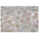Mosaic Leather Cowhide Geometric Area Rug in Light Beige