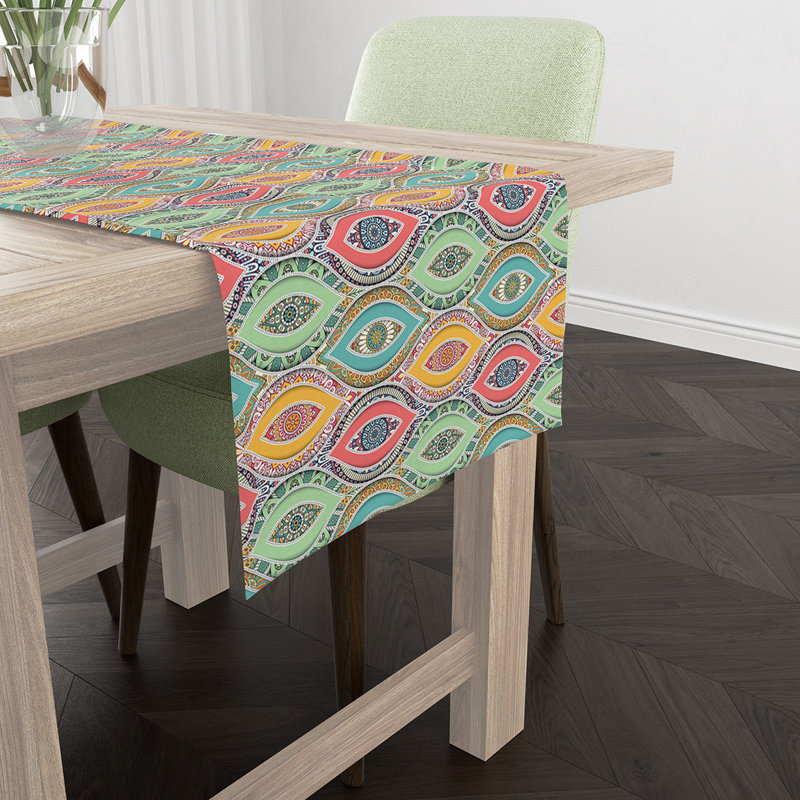 Bearcreek Geometric Table Runner