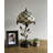 Amaras Tiffany Table Lamp Beige Stained Glass Crystal Beans LED Bulb 20"H*10"W*10"D