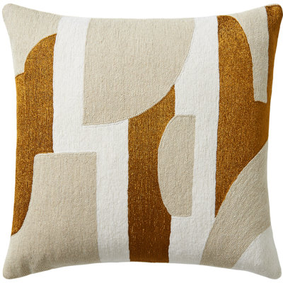 Composition Hand-Embroidered Chain Stitch Pillow
