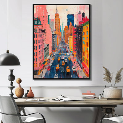 Rose, gratte-ciel de New York II - art mural de New York