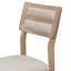 Ensemble de salle à manger 6 pièces de style classique et traditionnel, comprenant une table de salle à manger, 4 chaises rembourrées et un banc (bois naturel délavé)