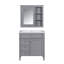 Meuble-lavabo de salle de bain moderne 30 po avec lavabo supérieur-280237436