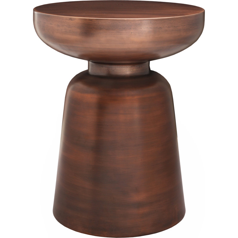 Arthur End Table, Antique Copper
