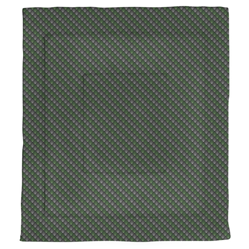 Édredon réversible à rayures arc-en-ciel Katelyn Elizabeth, Édredon simple TG, Vert