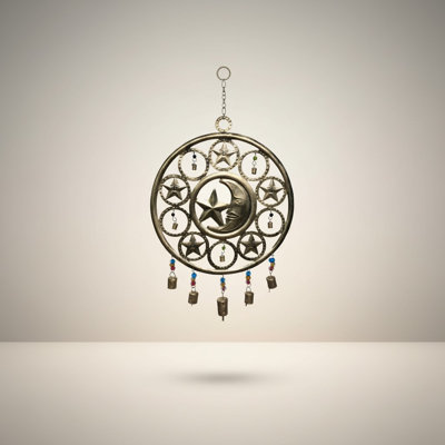 Midnight Sky Bell Chime in Burnt Gold