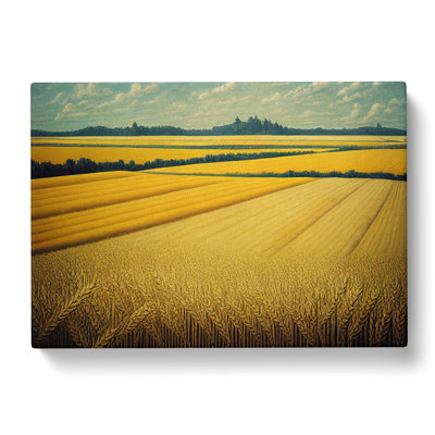 Magnetic Wheat Field - Wrapped Canvas