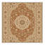 Tapis floral Paizlea lavable à la machine - brun-1344770404