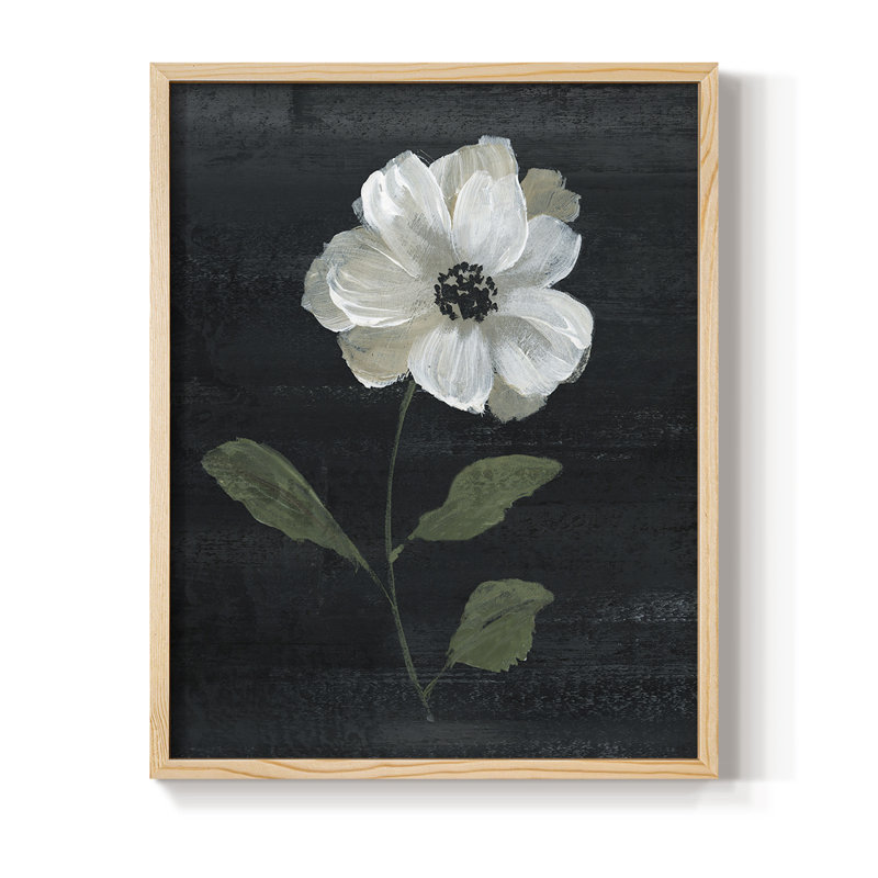 Country Botanical I Framed Print - Solid Wood, 21" H x 17" W, Natural
