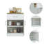 Armoire de rangement Pantry H 33 po, un tiroir, deux tablettes intérieures, deux portes, chêne blanc / clair